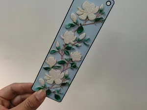 白玉兰浮雕书签 | 上海省 省花浮雕书签 | 【中国各省省花系列书签】