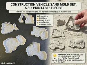 ConstructionSand - 5 Construction Sand Molds