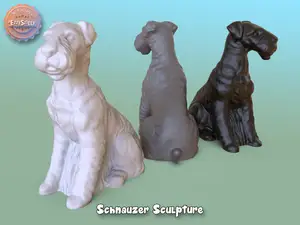 Schnauzer Sculpture