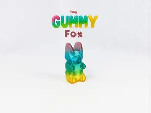 Gummy Fox (Squishy in TPU + Keychain Option)