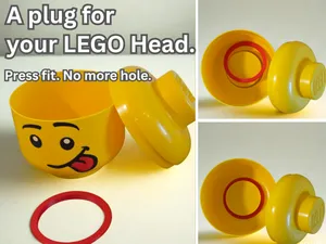 L E G O plug for head box - Clean. No more hole.