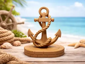 Seefahrer-Romantik Anker mit Seil Maritime Deko