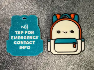 Cute Kawaii Kids NFC Emergency Contact NFC Tags