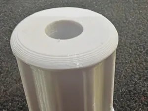 Volleyball antenna: lower part clamping mechanism.