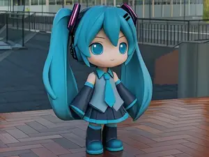 初音未来手办,分件打印