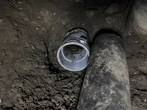 Flexible Coupling for Orangburg Sewer Line