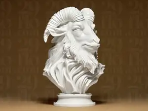 Elegant GOAT Sculpture