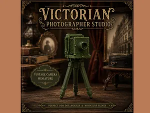 Victorian Photographer Studio Camera 