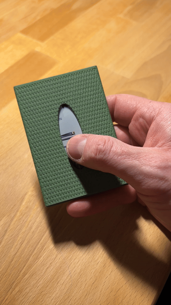 "slide-out" Business Card Case