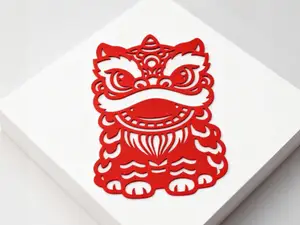醒狮窗花-2026年好运摆件-中国新年农历马年春节