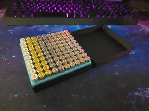 100rnd 9mm Hinged Snap-Close Ammo Box