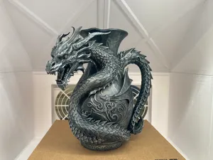 Urige Drachen Vase