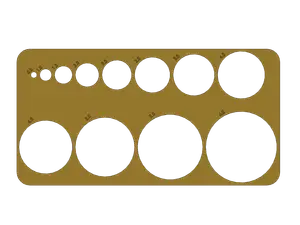 Circle shape drawing stencil