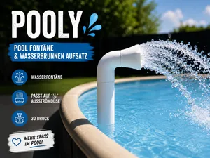 Pooly – Pool Fontäne & Wasserbrunnen Aufsatz