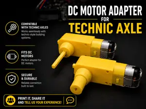DC Motor to Technic Axle Adapter