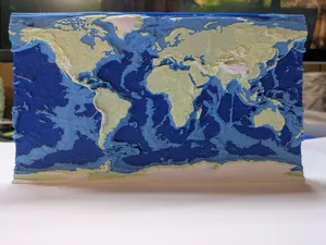 World Map – Topography & Bathymetry