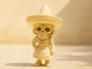 Catrina Sombranita – kleine Knochenlady