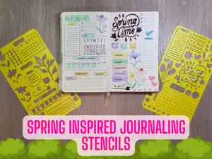 Spring Time Journaling & Planning Stencil Set