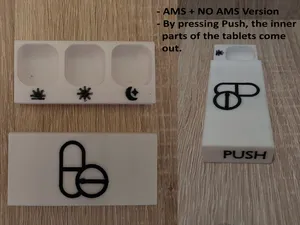 3er Tablet Container / 3er Tabletten Dose