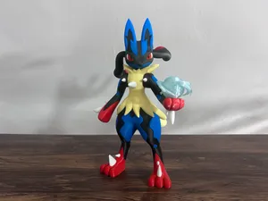 448-Mega Lucario-超级路卡利欧-宝可梦-分件组装