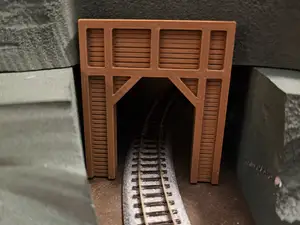 Z/N/HO/O Scale Wooden Tunnel Portal
