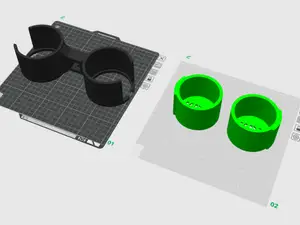 Kawasaki KRX 1000 Yeti Cupholder with Can Inserts