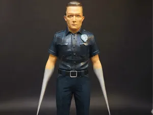 terminator t-1000 figure 248mm snap fit knife arm