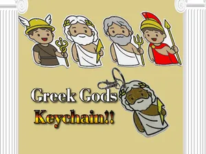 Greek God Keychain