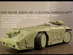 Alien APC combat damage scale 1:20