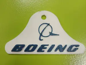 Boeing logo keychain