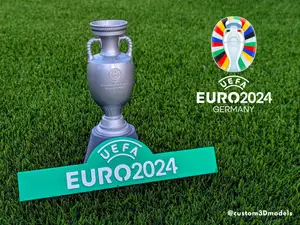 EURO 2024 Trophy Replica | Football Display