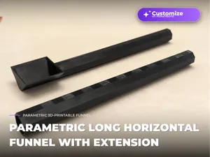 Parametric Long Horizontal Funnel With Extension