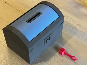 Treasure chest with key