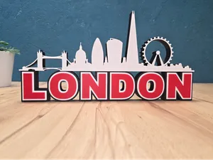 Skyline London, 3farbiges urbanes Dekomodell