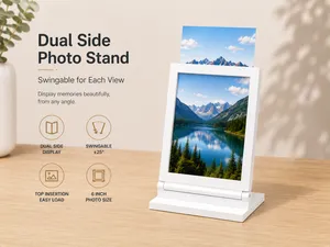 Dual-Sided Swing Photo Frame Stand