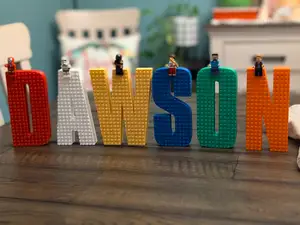 giant brick A-Z alphabet numbers wall letters BEST