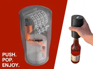 Bottleopener (Push to Open) integrated counter
