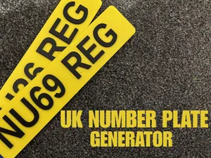 Personalised Registration Plate Generator