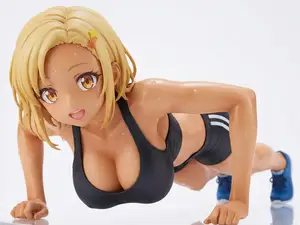 Sexy woman doing push-ups