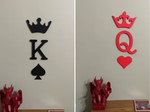 King & Queen/His&Hers Bedside Wall Art-Quick Print
