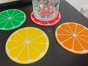 Citrus fruit coasters (Lemon, lime, orange etc.)