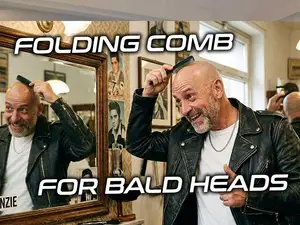 The folding comb for bald people.