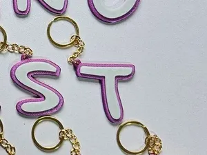letter T keychain