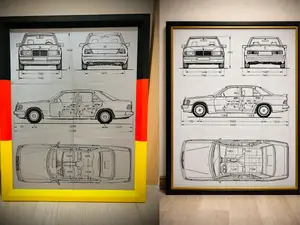 Mercedes W124 / W201 190 Frame decoration