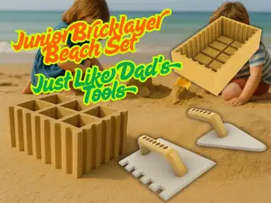 Junior Bricklayer Beach Set– Just Like Dad's Tools