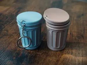 Mini Trashcan Keychain - Threaded
