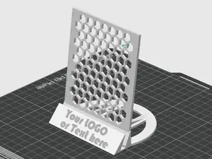 Présentoir motif hexagone - personnalisable