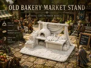 Old Bakery Market Stand – Fantasy Terrain