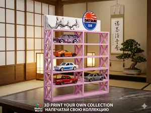 DATSUN 1:64 NO AMS display, garage , wall/Stand