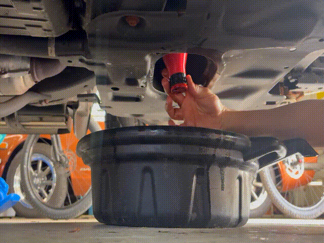 Oil Drain Plug Removal Handle and Funnel